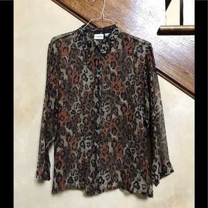 Chico’s Leopard Blouse